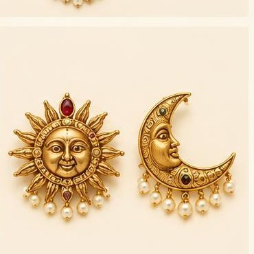 Sun & Moon Hair Ornaments